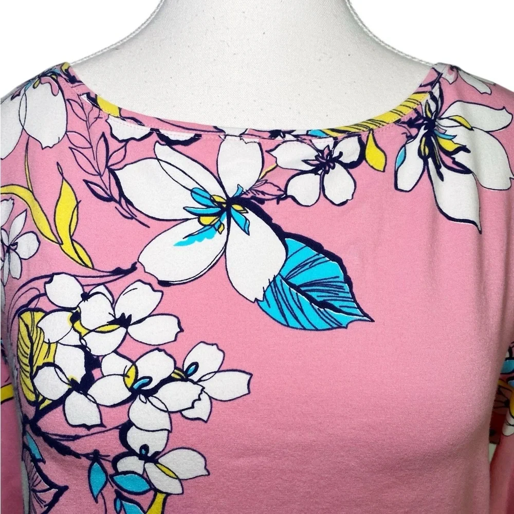 Talbots Pink Floral Blouse - Picture 4 of 12